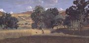 Jean Baptiste Camille  Corot Moisson dans une vallee (mk11) oil painting artist